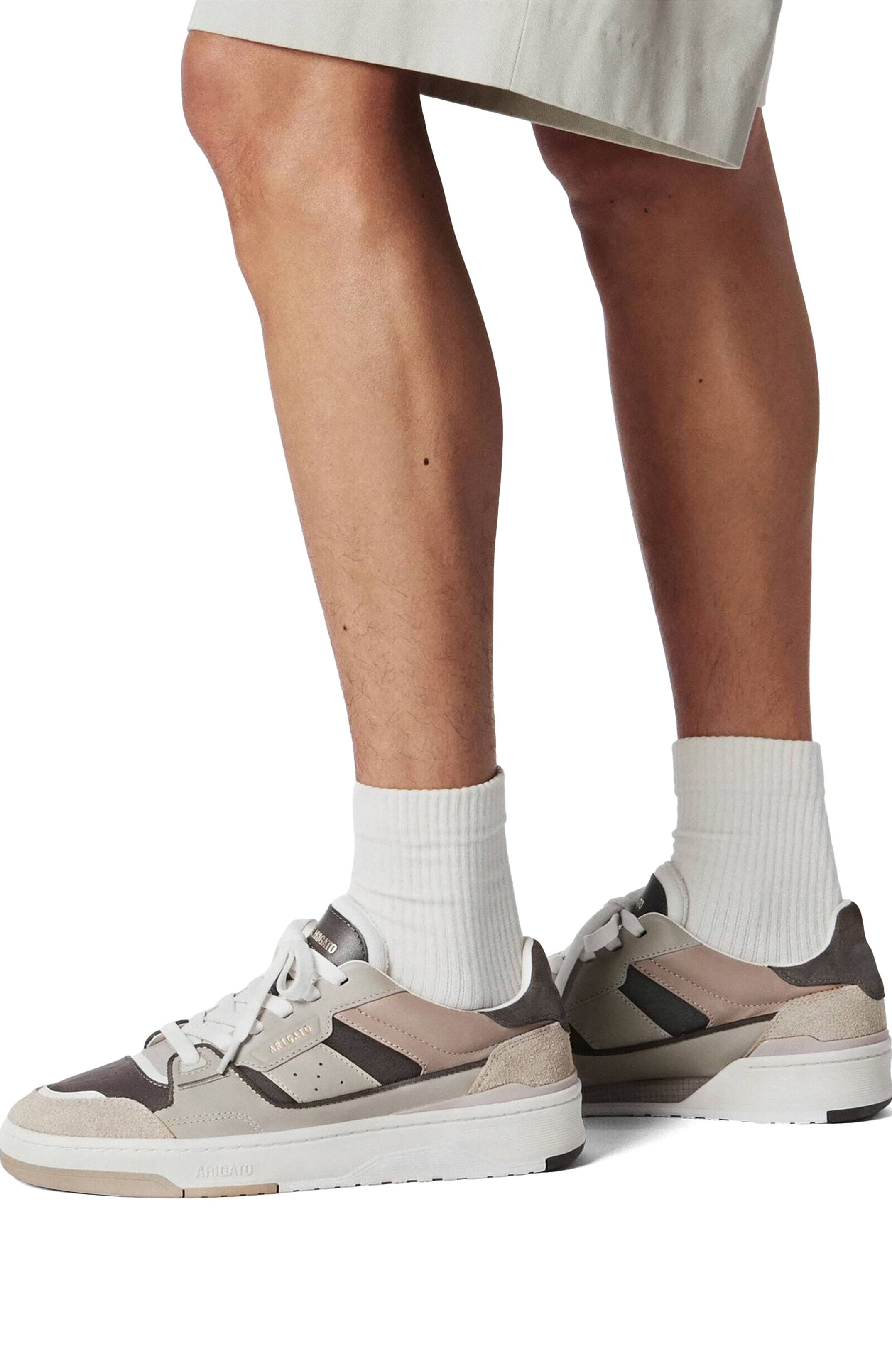 Axel Arigato Clay Sneaker, Alternate, color, Beige/Dark Brown