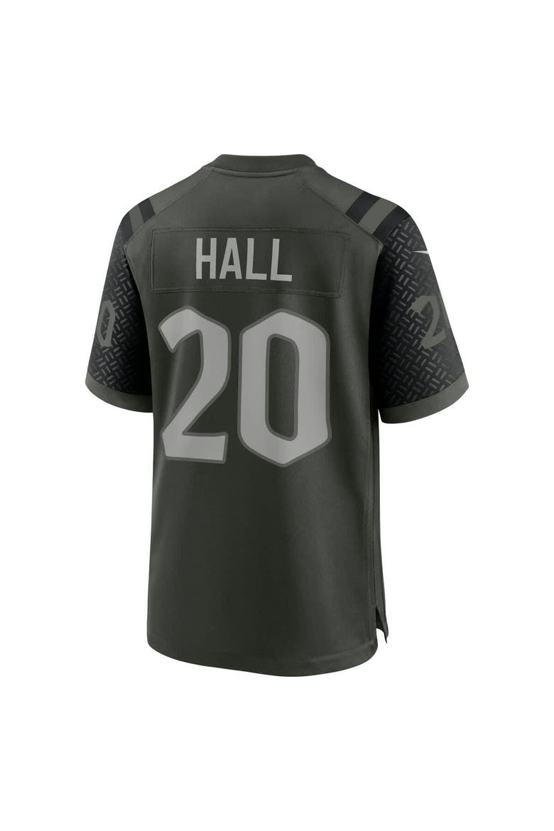Men's Nike Breece Hall Gotham Green New York Jets 2025 Rivalries Collection Game Jersey, Alternate, color, Green