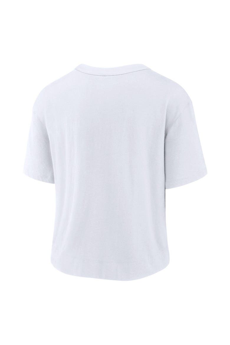Women's Nike White/Navy Tennessee Titans High Hip Fashion T-Shirt, Alternate, color, White