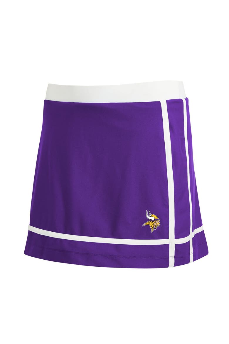Women's WEAR by Erin Andrews  Purple Minnesota Vikings Stripe Skort, Alternate, color, Purple