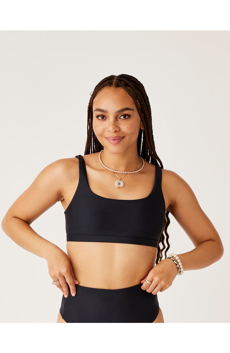 Carve Designs Korbyn Compression Top D-DD Cup, Main, color, Black