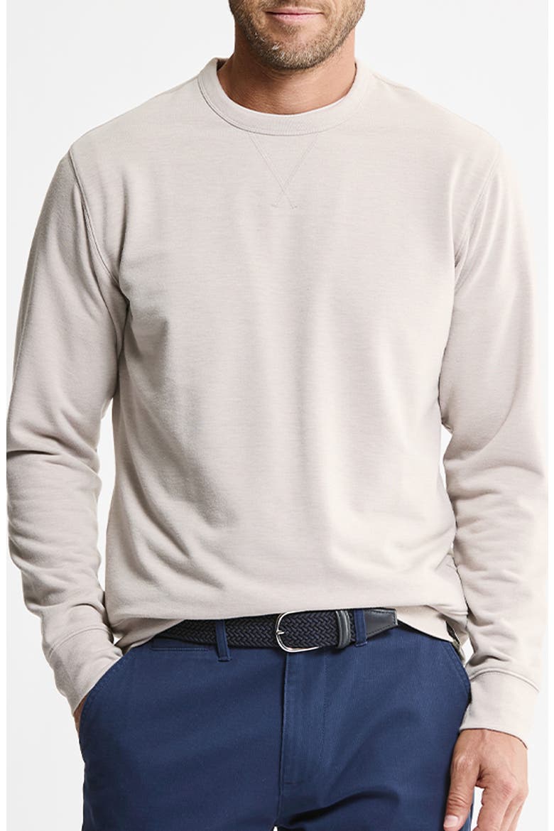 Soft Touch Fleece Crewneck Sweater, Main, color, STONE
