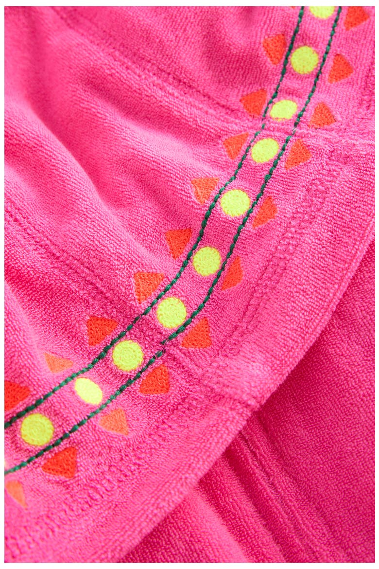 Relaxed Terry Cover-Up Hoodie, Alternate, color, PINK EMBROIDERED