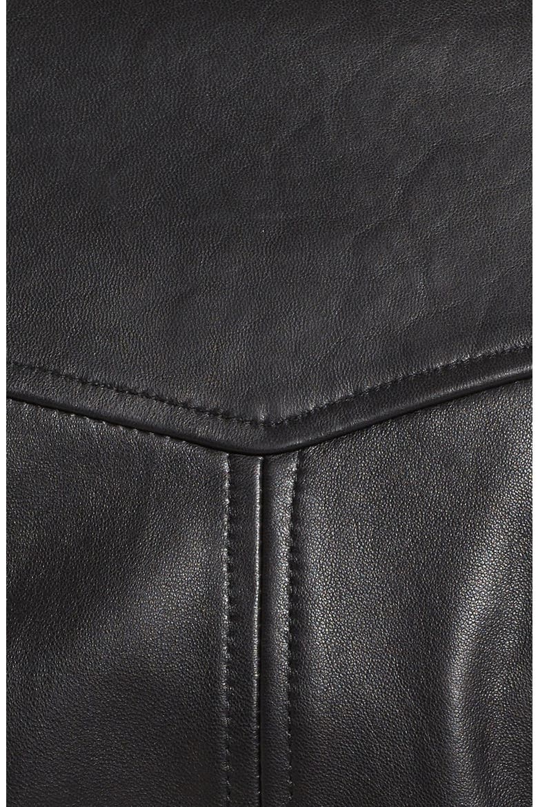 Leather Moto Jacket, Alternate, color, THE ONE
