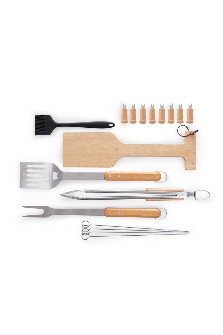 18 Piece BBQ Roll Up Set, Alternate, color, Black