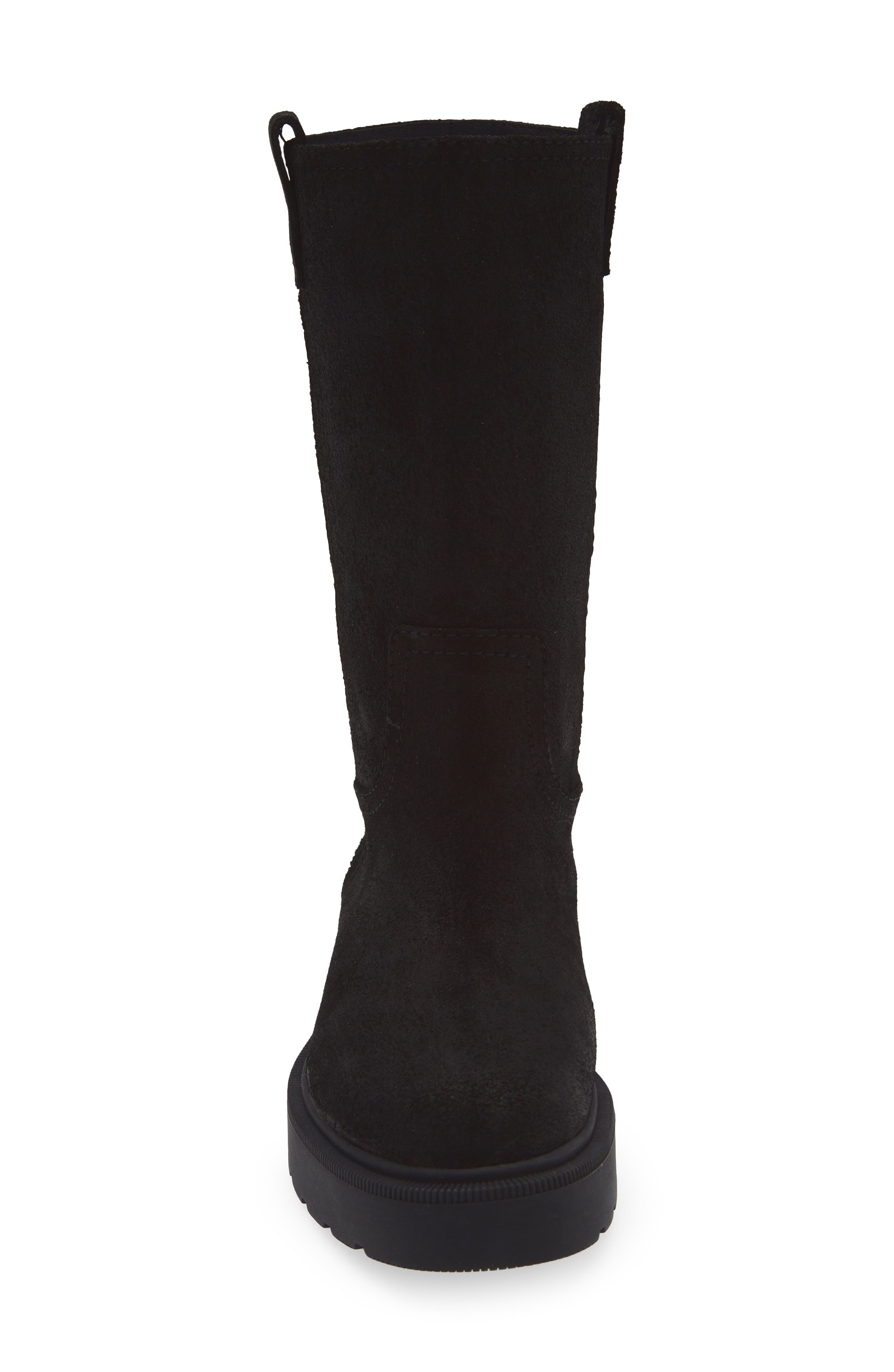 Jeffrey Campbell Obsidian Platform Boot, Alternate, color, Black Distressed Suede