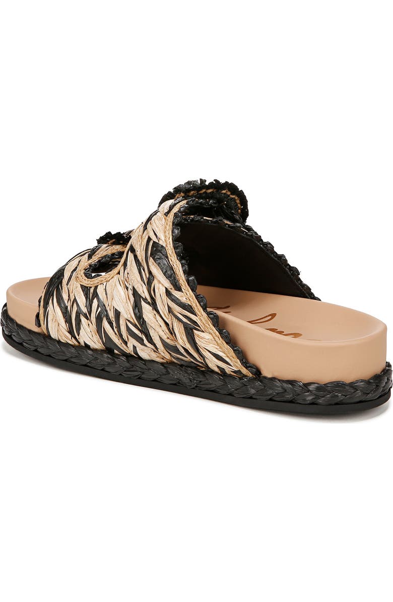 Sam Edelman Reina Slide Sandal, Alternate, color, Black/ Natural
