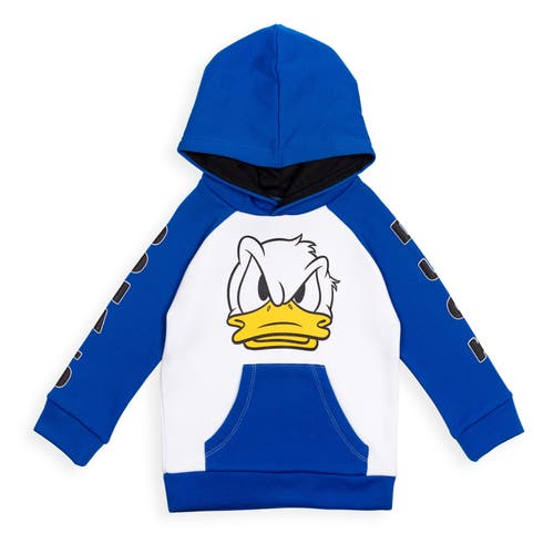 Disney Donald Duck Mickey Mouse & Friends Pullover Hoodie In Blue