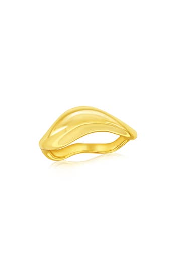 Simona Puffed Wavy Ring