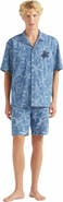 Vilebrequin Men's Starfish Light Printed Denim Bowling Shirt