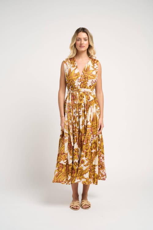 Guadalupe Design Emilia Dress In Mustard