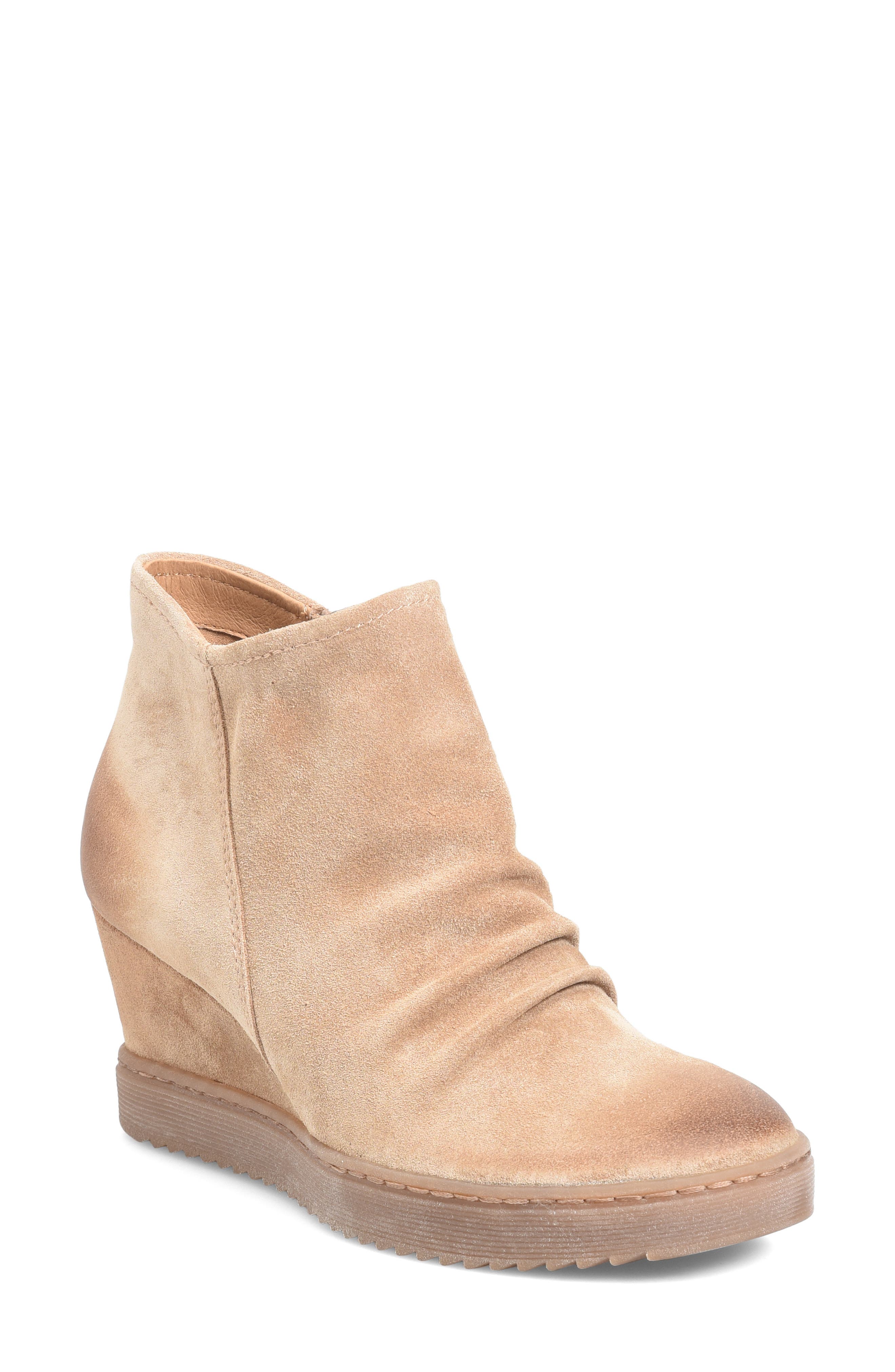 Siri Waterproof Wedge Bootie, Main, color, BARLEY