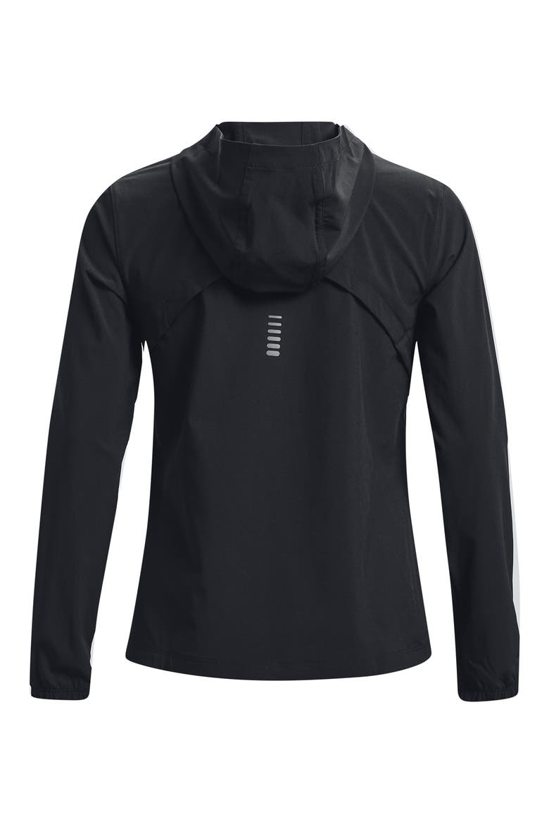 Outrun the Storm Water Resistant Hooded Jacket, Alternate, color, BLACK / REFLECTIVE