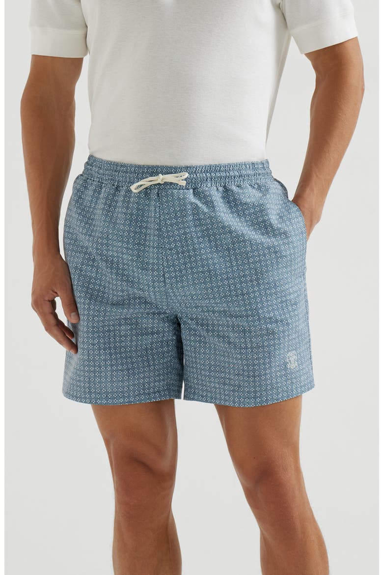 Nylon swim shorts, Alternate, color, Slate