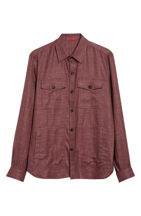 The Wool & Silk Blend Overshirt