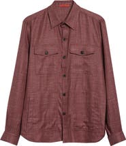 ISAIA The Wool & Silk Blend Overshirt