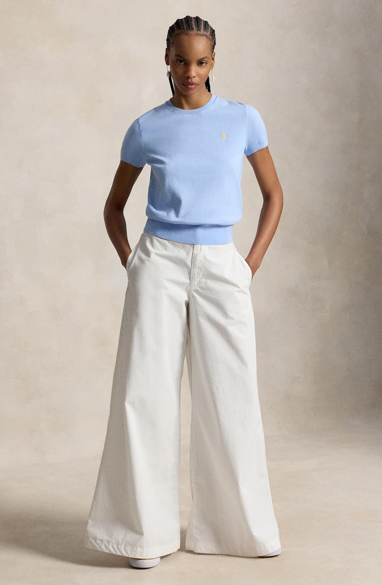 Polo Ralph Lauren Short Sleeve Crewneck Sweater, Alternate, color, 