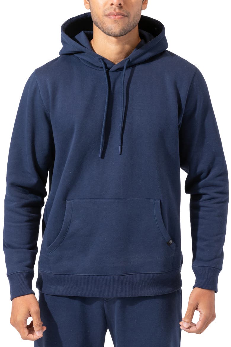 Invincible Fleece Hoodie, Main, color, RAW DENIM
