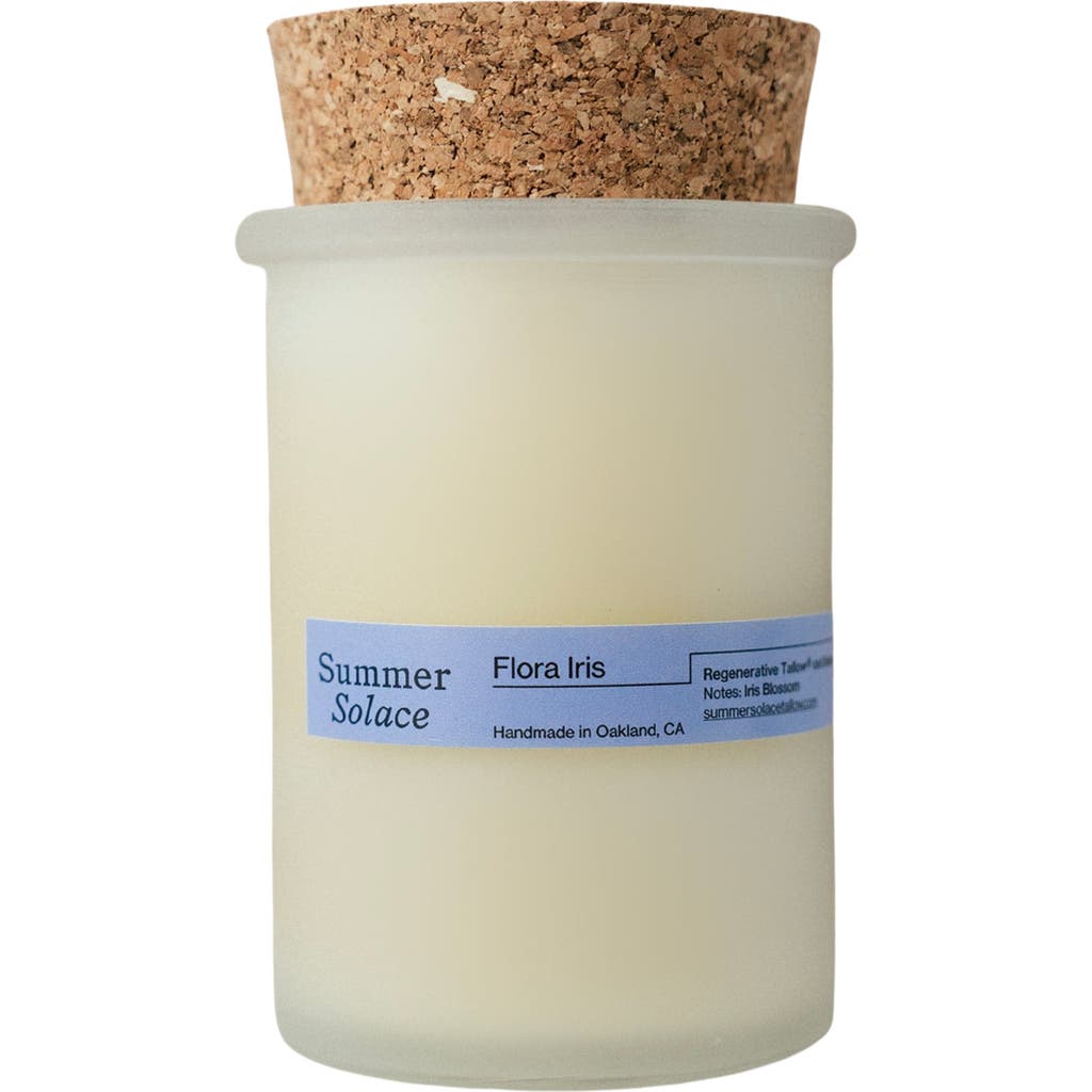 Summer Solace Tallow Flora Iris Regenerative Tallow Candle In Multi