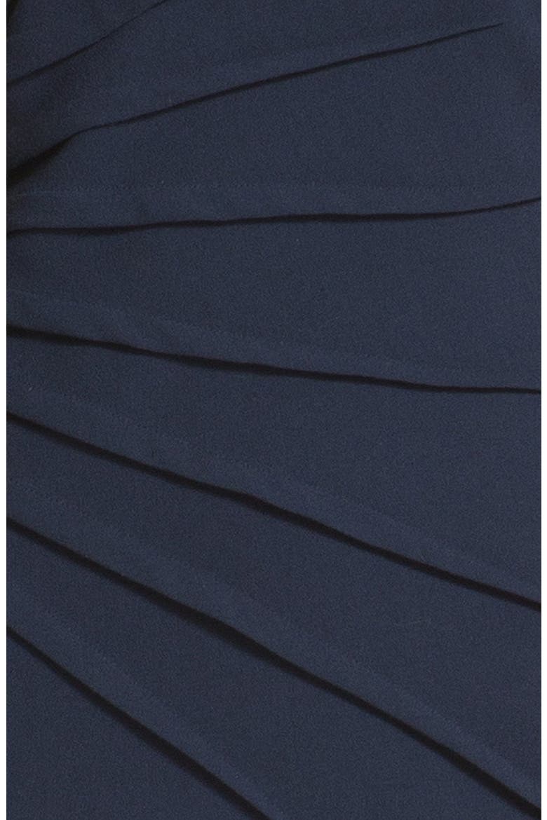 Side Pleat Woven Sheath Dress, Alternate, color, NAVY