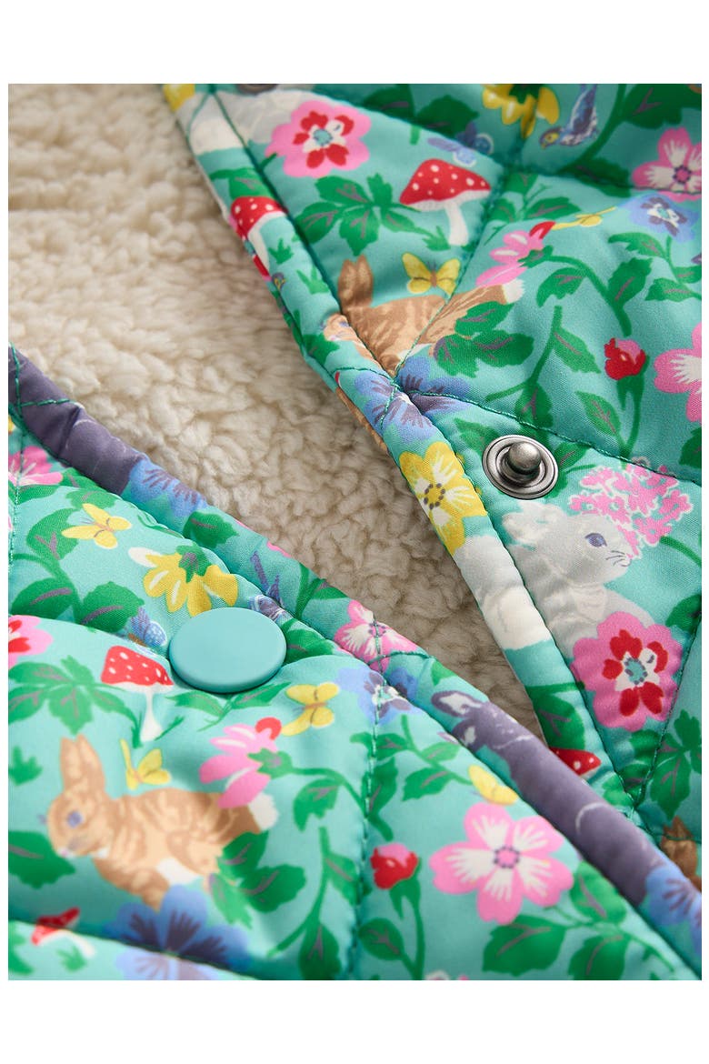 Kids' Fun Quilted Bomber Jacket, Alternate, color, CORSICA BLUE BUNNY FIELD
