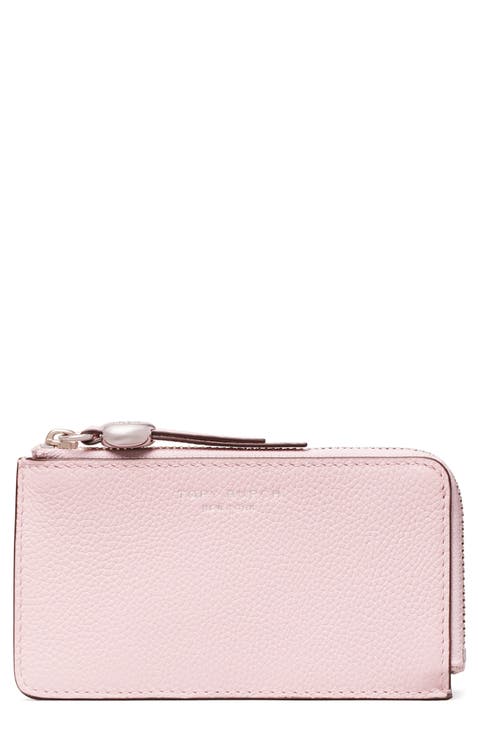 Romy Leather Zip Card Case