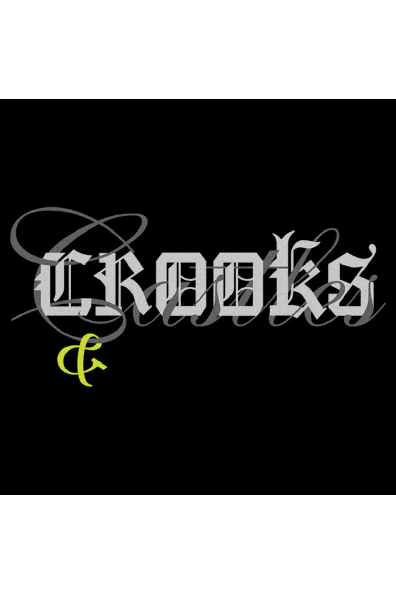 Men's Crooks & Castles Overlay Dark Logo  Graphic T-Shirt, Alternate, color, Black