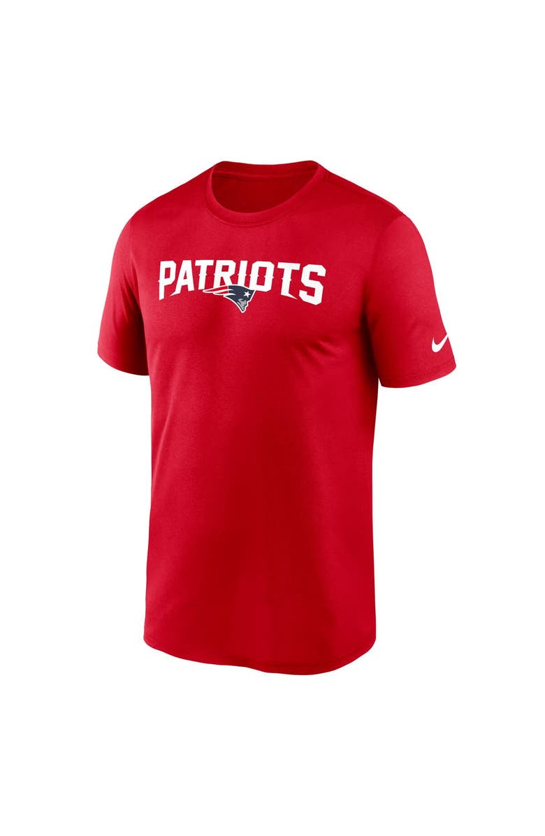 Nike Men's Nike Red New England Patriots Primetime Legend Wordmark Performance T-Shirt, Alternate, color, Red