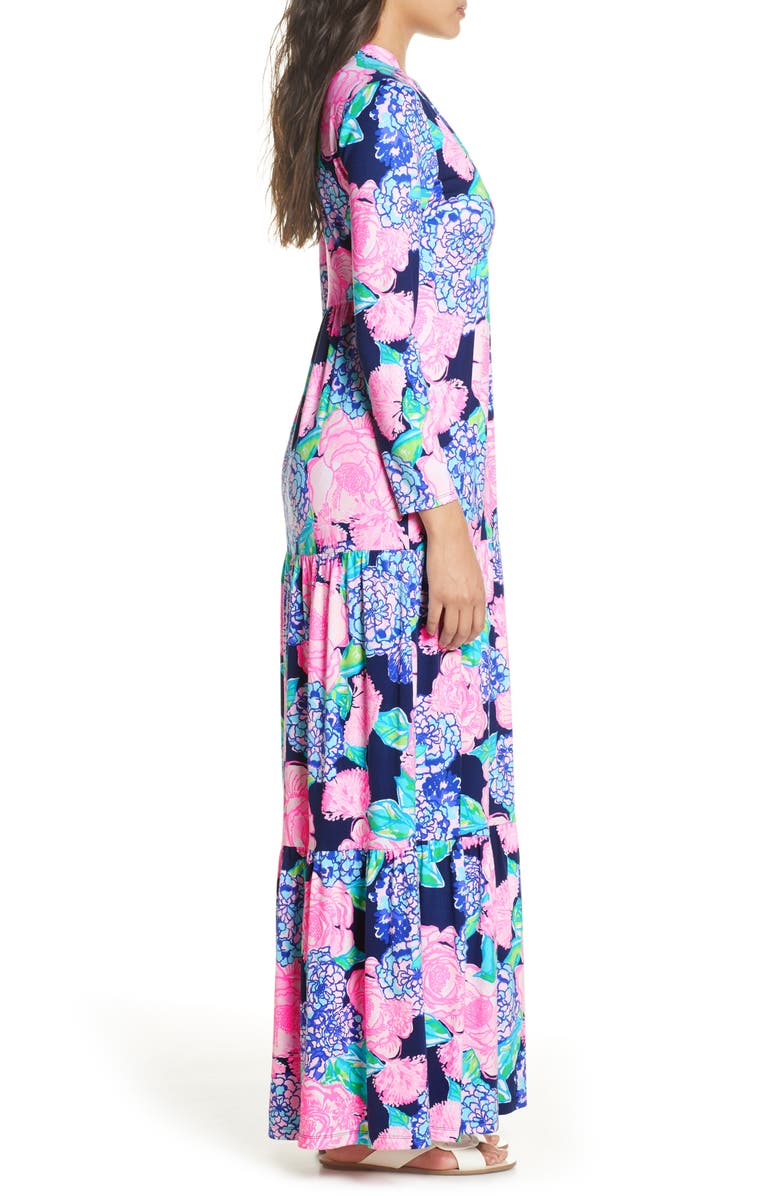 Lilly Pulitzer<sup>®</sup> Martinique Long Sleeve Maxi Dress, Alternate, color, 