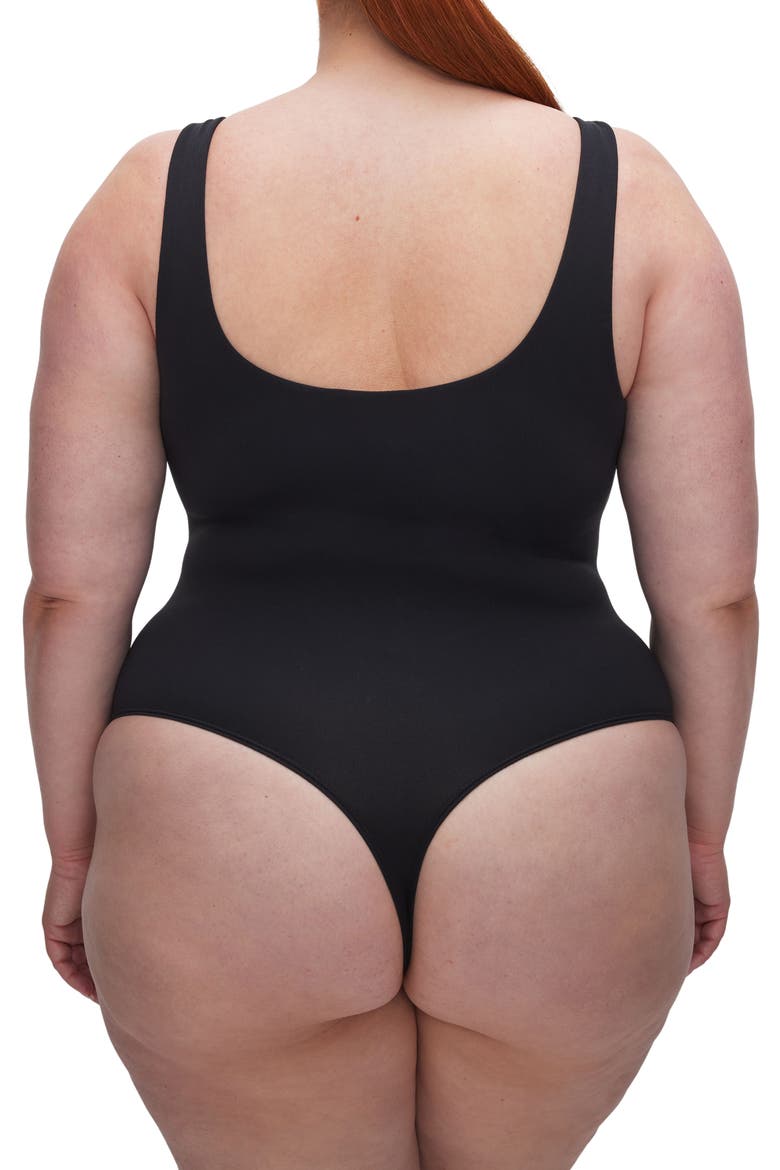 Sculpting Modern Tank Bodysuit, Alternate, color, BLACK001