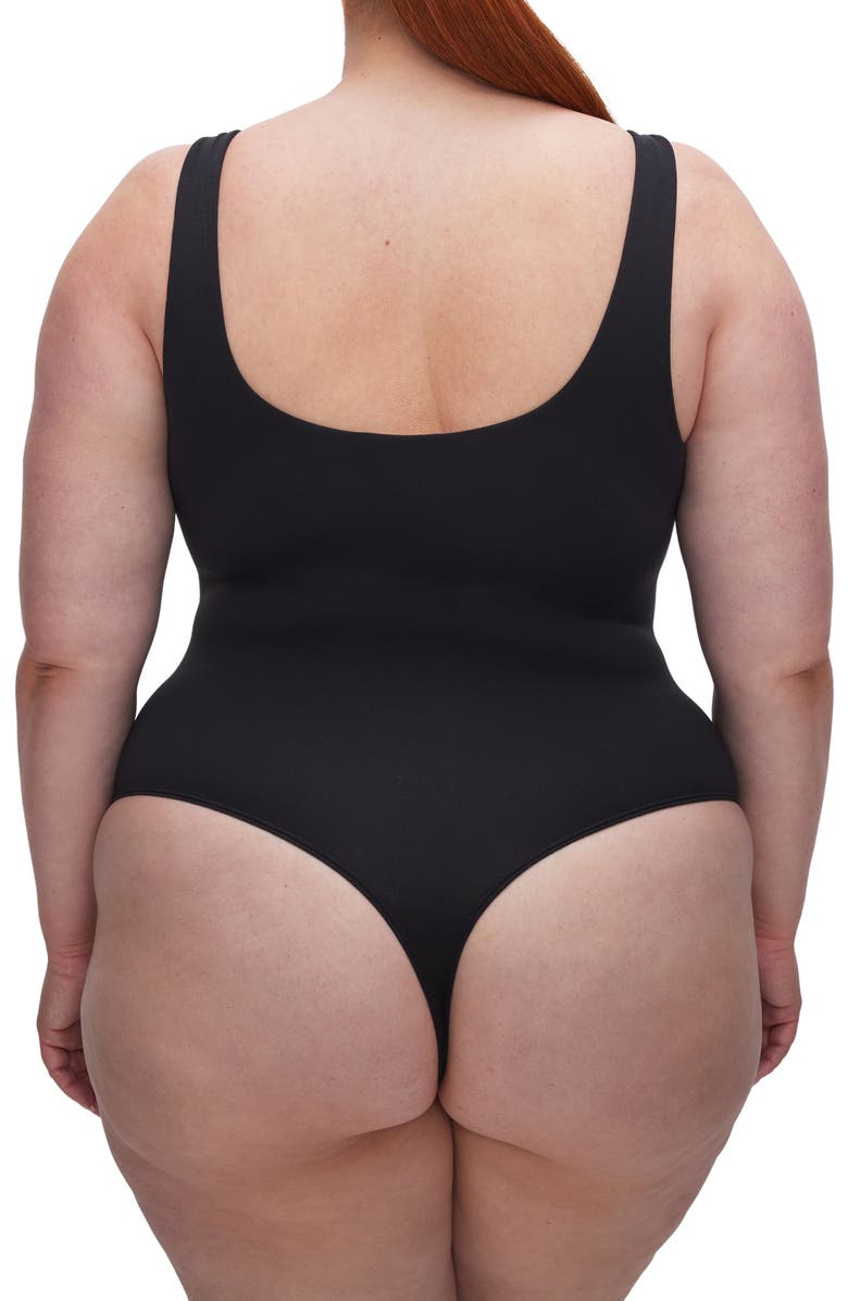 Good American Sculpting Modern Tank Bodysuit, Alternate, color, Black001