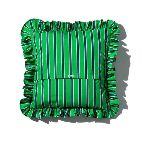 Shirt Fabric Ruffle Cushion Cover