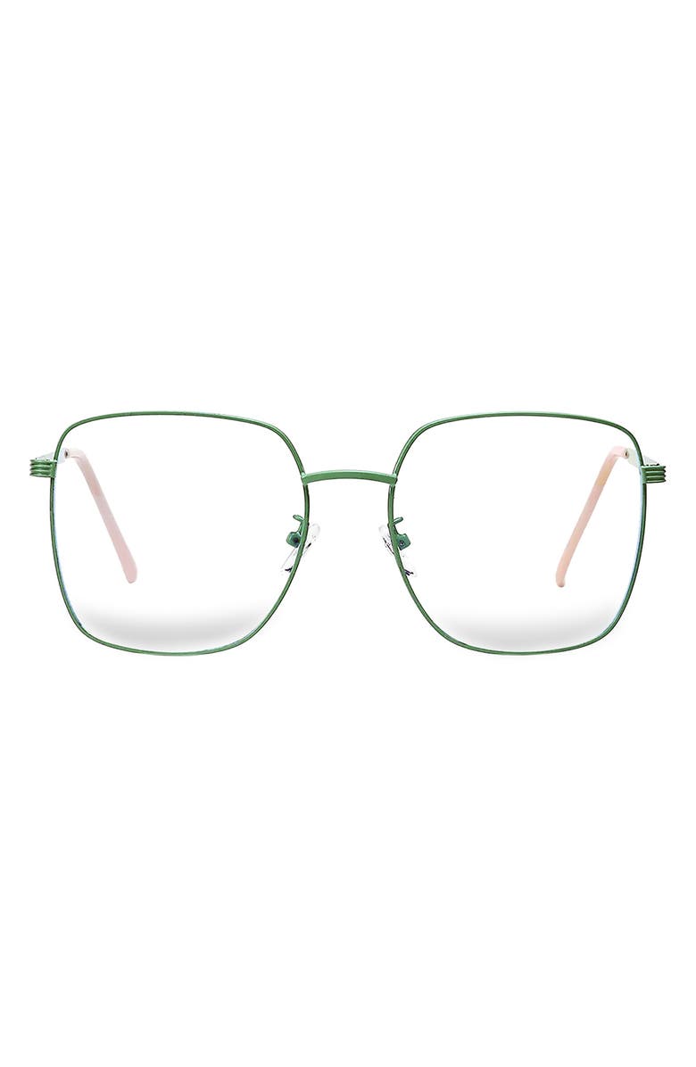 Fifth & Ninth Birdie 58mm Square Blue Light Blocking Glasses, Main, color,