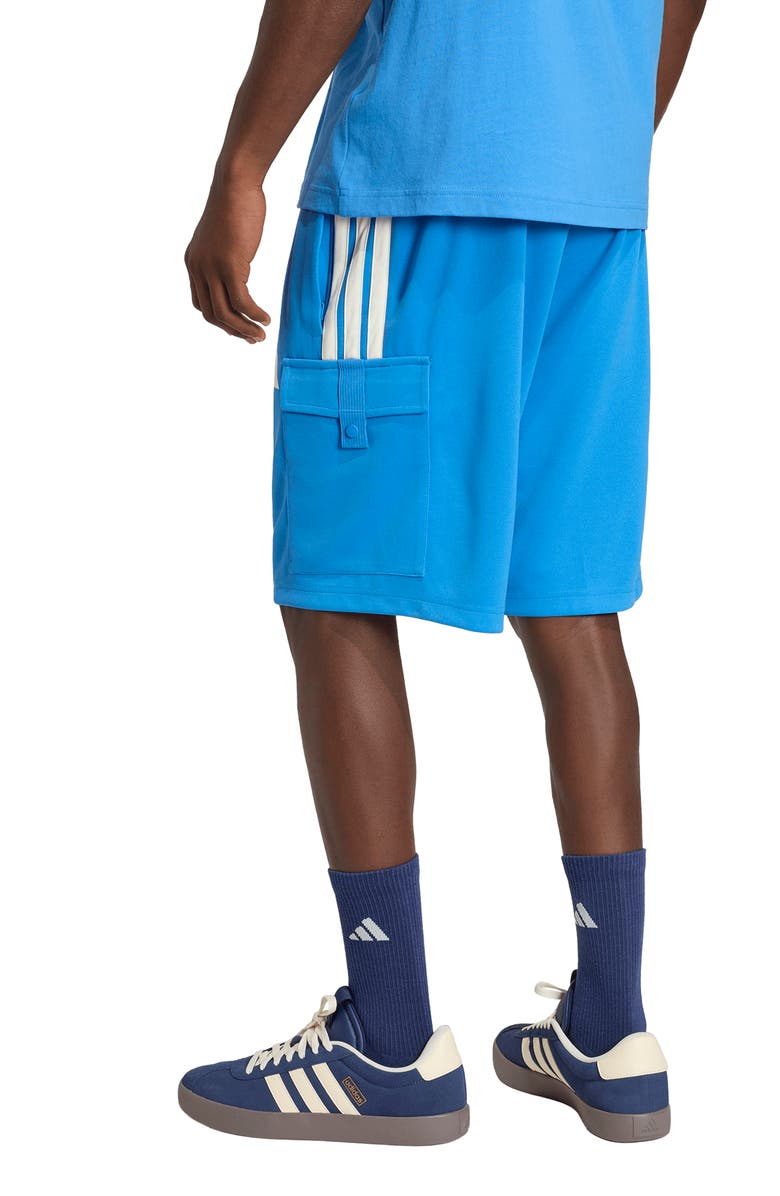 adidas Tiro Recycled Polyester Cargo Shorts, Alternate, color, Ray Blue/ Off White/