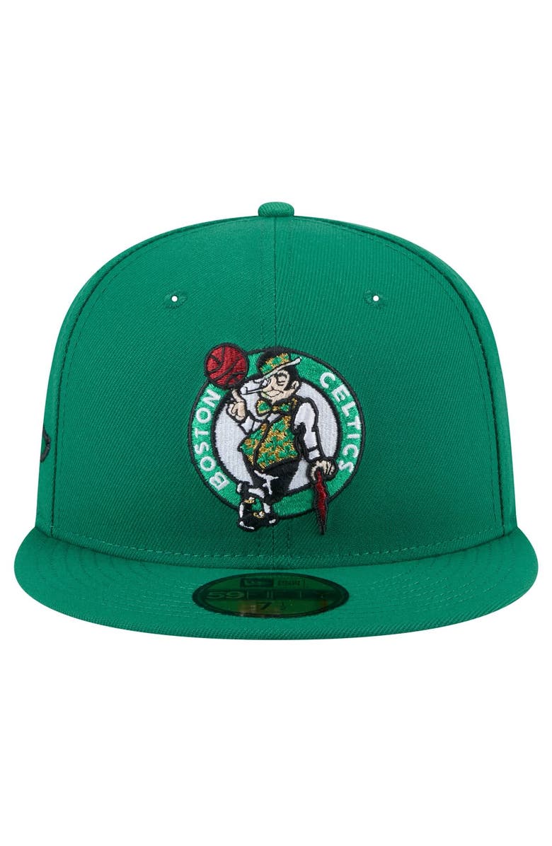 New Era Men's New Era Kelly Green Boston Celtics Throwback Pennant 59FIFTY Fitted Hat, Alternate, color, Kelly Green