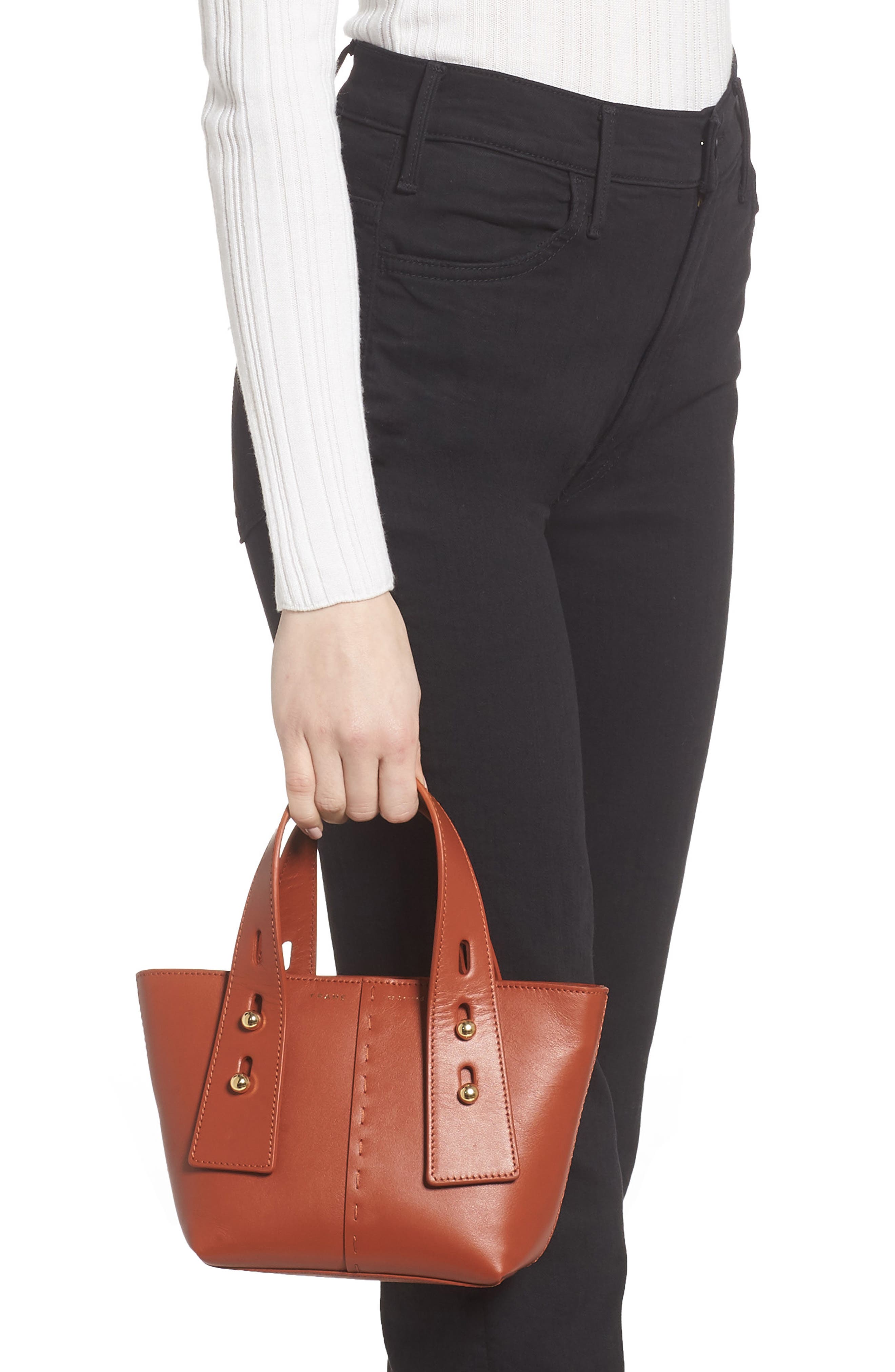 Les Second Mini Crossbody Bag, Alternate, color, REDWOOD