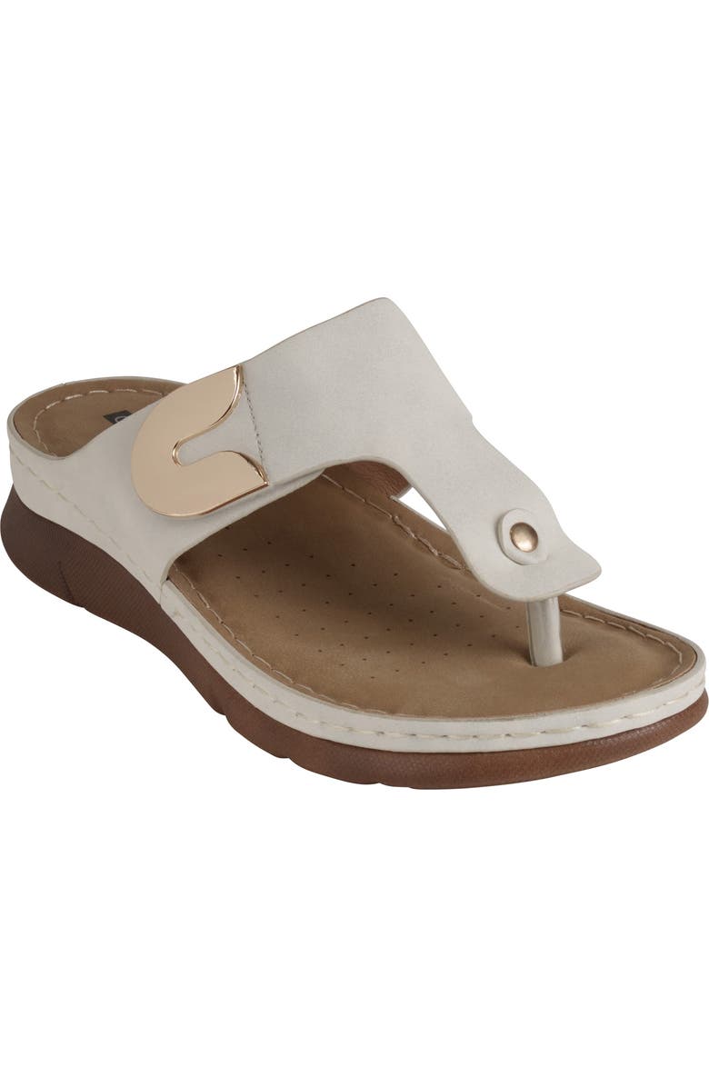 GC SHOES Sam Hardware Sandal, Main, color, White