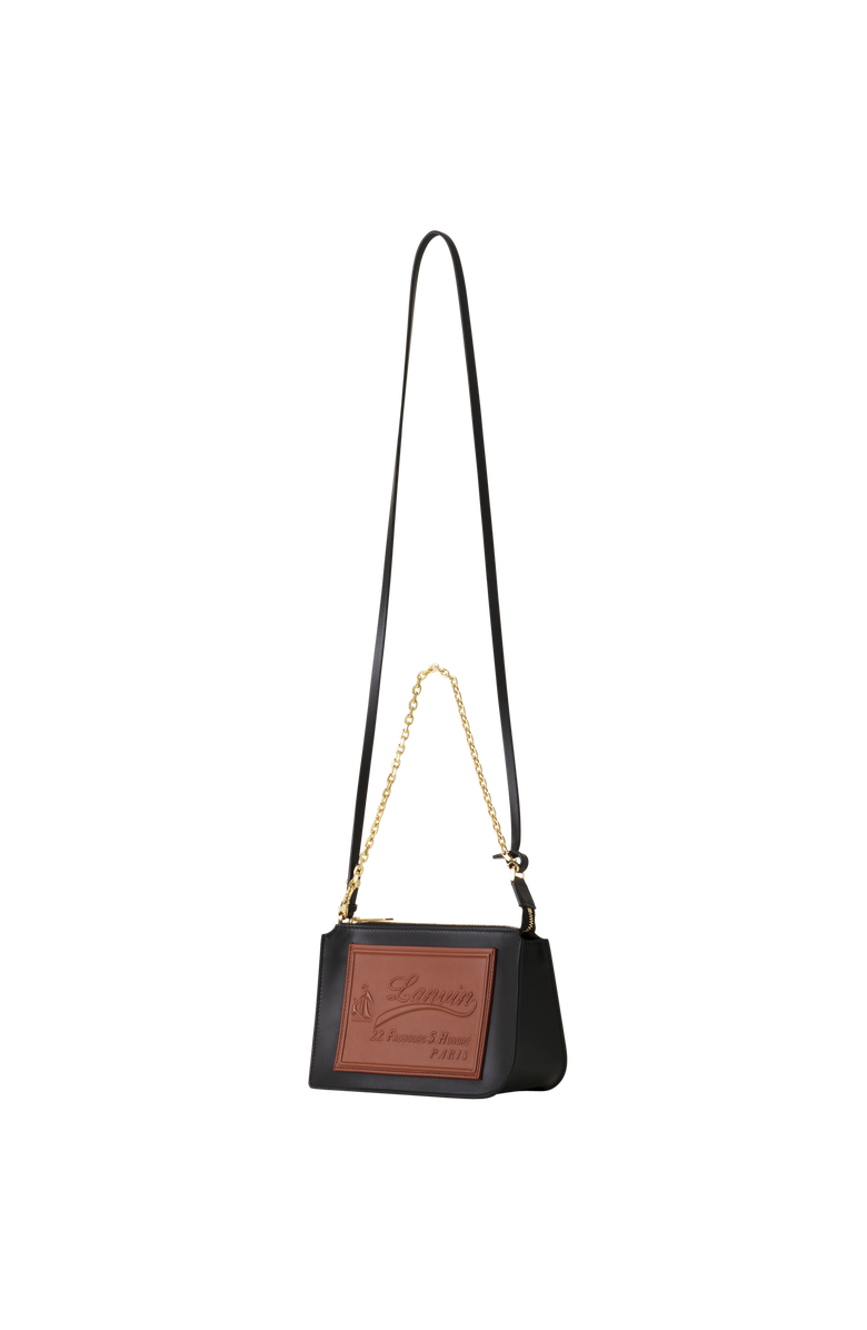 Lanvin Compagnon Small Zipped Bag In Smooth Leather, Alternate, color, Brown