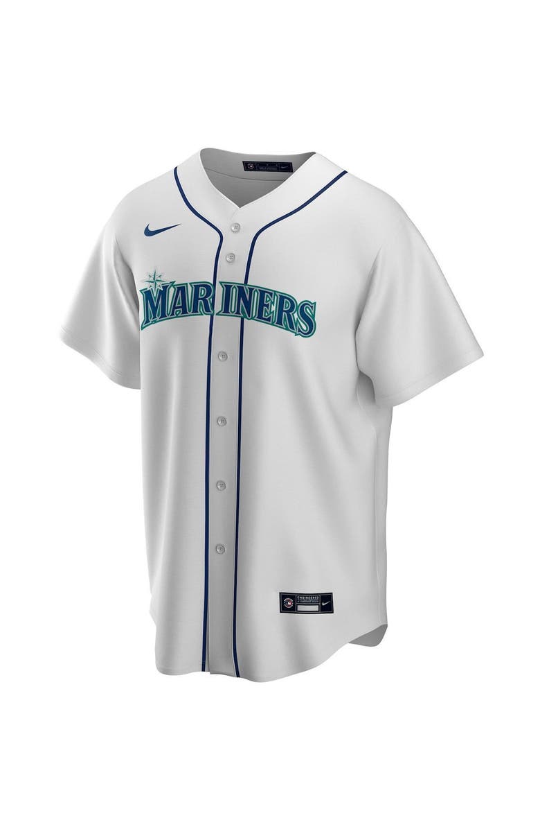 Nike Youth Nike White Seattle Mariners Home Replica Team Jersey, Alternate, color,
