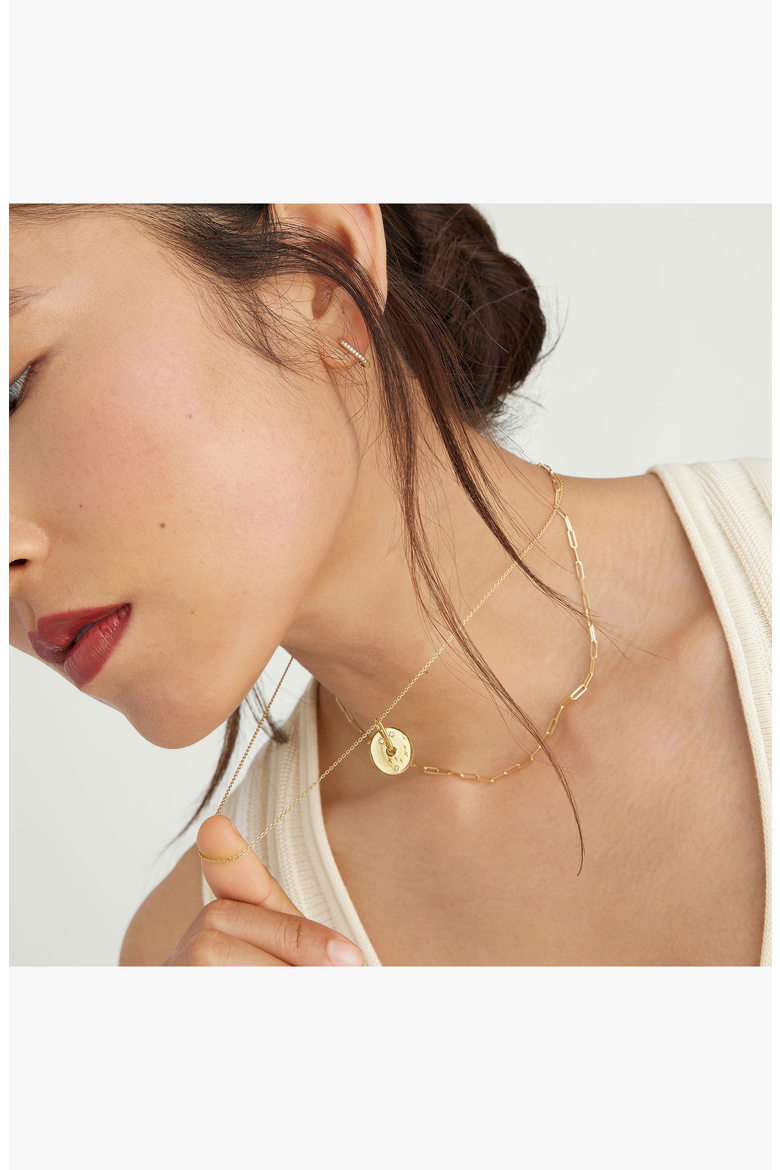 Zodiac Pendant Necklace, Alternate, color, Gold - Aquarius
