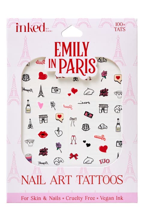 Emily in Paris Nail Art Temporary Tattoos