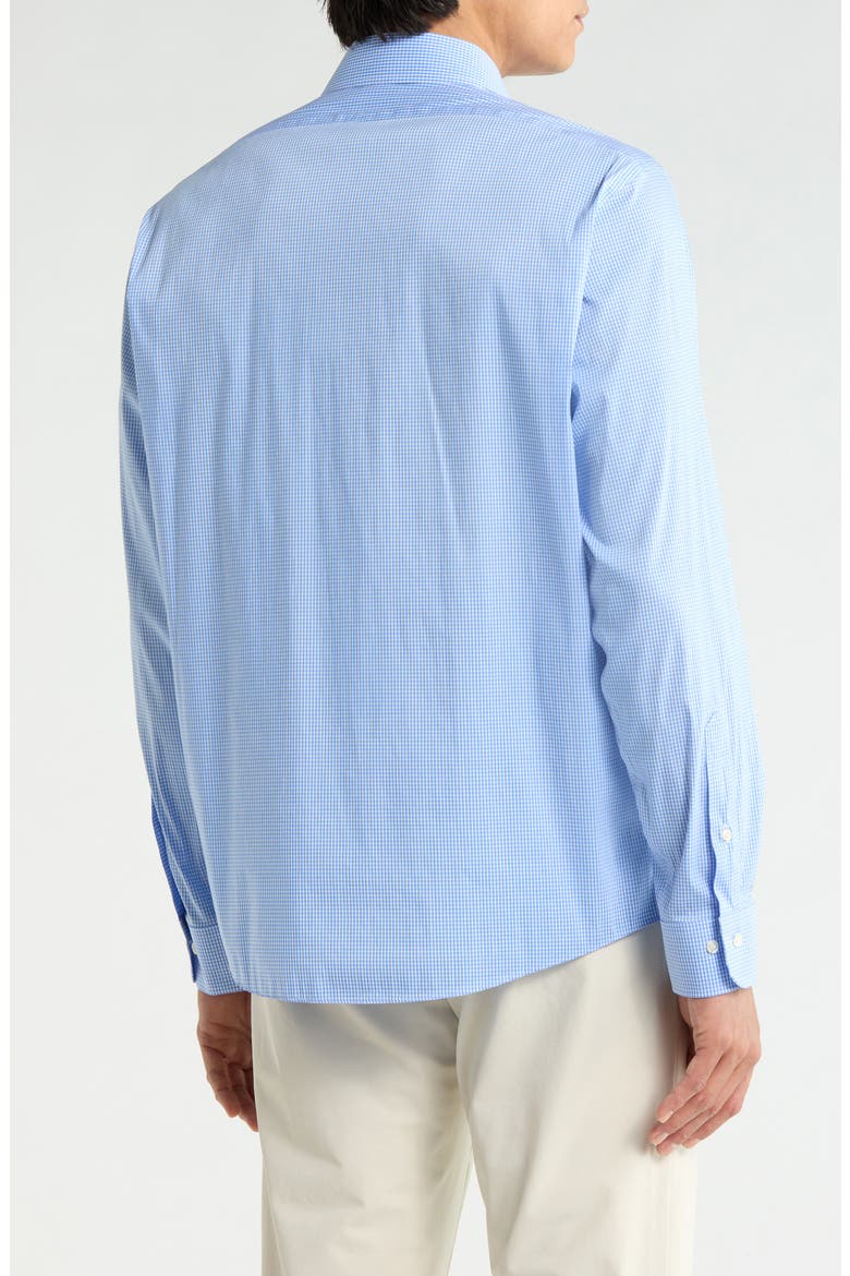 Regular Fit Explorer Non-Iron Gingham Button-Down Shirt, Alternate, color, BLUE MINI GINGHAM