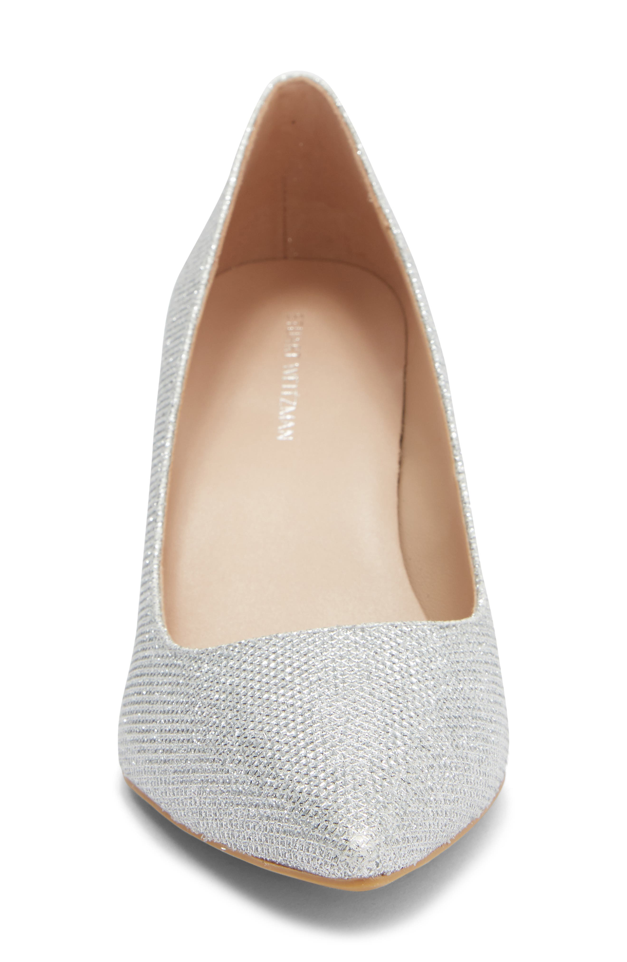 Stuart Weitzman Dancer 75 Pump, Alternate, color, Silver