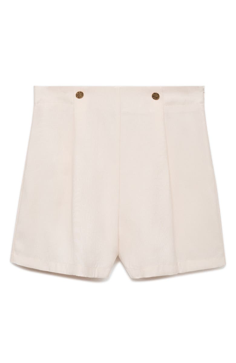 MANGO Hammered Button Sailor Shorts, Main, color, 