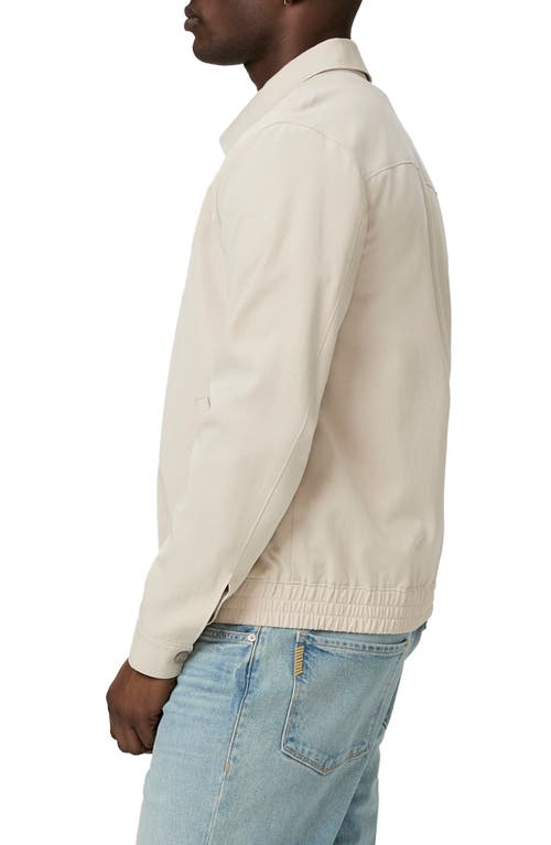 Paige Dunland Lyocell & Cotton Twill Jacket In Silver Drop