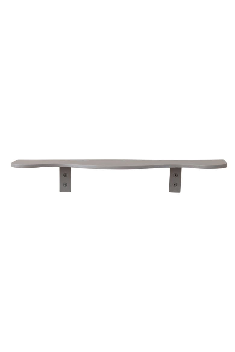 Textured Organic Shaped Wall Shelf, Main, color, Grey