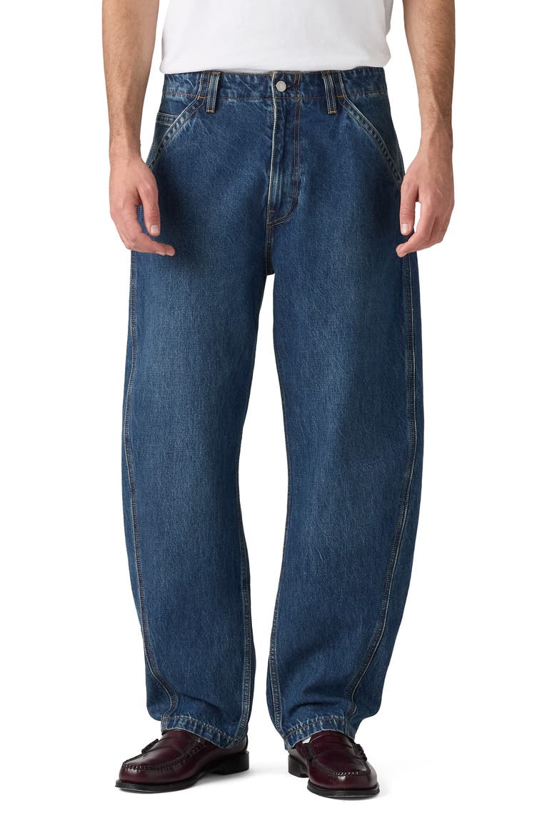 Loose Barrel Jeans, Main, color, MAX VOLUME