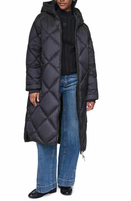 Diamond Quilted Maxi Puffer Jacket