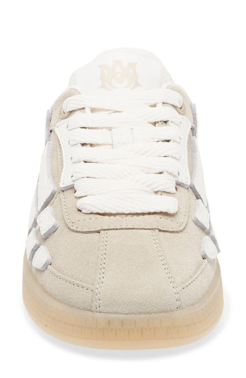 Amiri Pacific Bones Low-top Sneakers With Rubber Sole In Nude