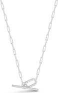 GLAZE JEWELRY Cubic Zirconia Toggle Pendant Necklace